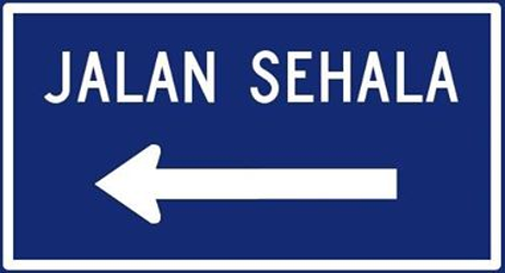 Einbahnstraße.