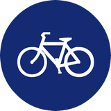 Mandatory path for cyclists.