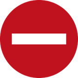 No entry.