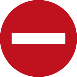 No entry.