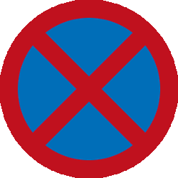 Parking and stopping prohibited.