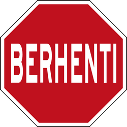 Stop and give way.