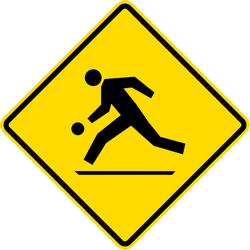 Warning for a playground.
