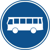 Via obrigatória para autocarros.