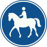 Via obrigatória para cavaleiros.