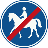Fim de via obrigatória para cavaleiros.