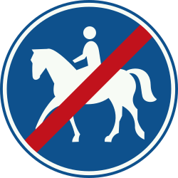 Fim de via obrigatória para cavaleiros.