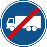 Fim de via obrigatória para camiões.