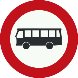 Autocarros proibidos.