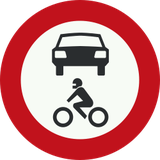 Motociclos e automóveis proibidos.