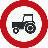 Tratores proibidos.