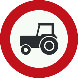 Tratores proibidos.