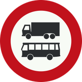 Camiões e autocarros proibidos.