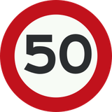 Início de limite de velocidade.