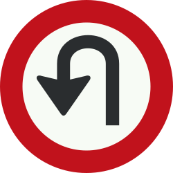 Inversão de marcha proibida.