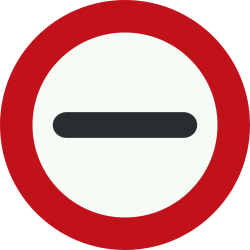 Entrada proibida (posto de controlo).