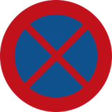 Proibido parar e estacionar.