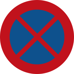 Proibido parar e estacionar.