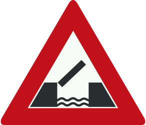 Aviso de ponte móvel.