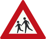 Aviso de crianças.