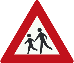 Aviso de crianças.