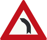 Curva à esquerda.