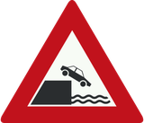 Aviso de cais ou margem.
