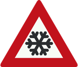Aviso de neve e água-neve.