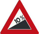 Subida íngreme.