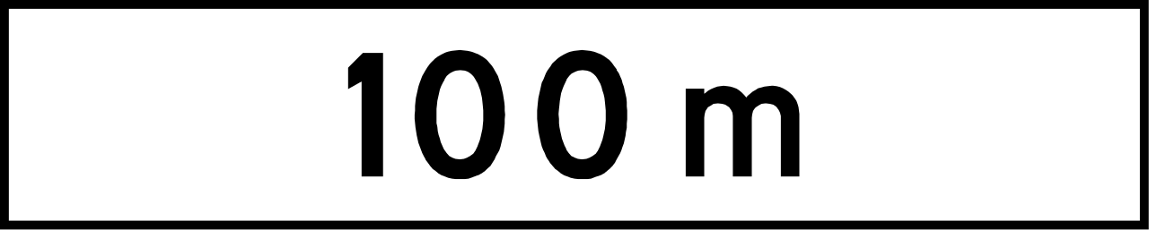 ... metres ahead.