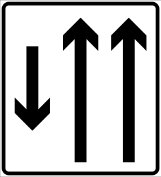Übersicht der Fahrstreifen und Fahrtrichtungen.