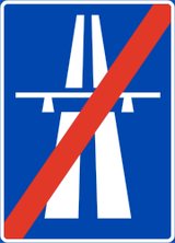 Ende der Autobahn.