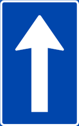 Einbahnstraße.