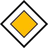 Beginn einer Vorfahrtstraße.