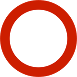 Zufahrt in beide Richtungen verboten.