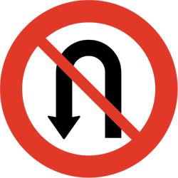 Wenden verboten.