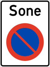 Beginn einer Parkverbotszone.