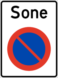 Beginn einer Parkverbotszone.