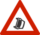 Warnung vor Unfallstelle.