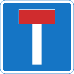 Sackgasse.