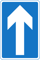 Einbahnstraße.