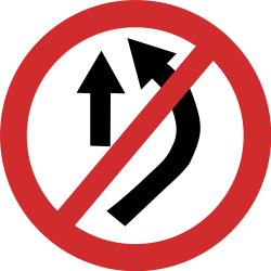 Überholen verboten.