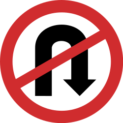 Wenden verboten.