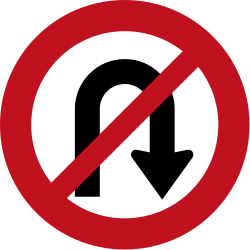 Wenden verboten.