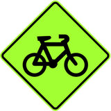 自転車に注意。