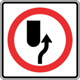 Pass obstacle on the right.