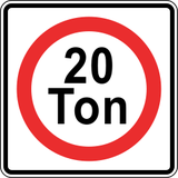 Vehicles heavier than indicated prohibited.