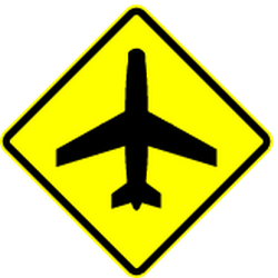 Warning for low-flying aircraft.