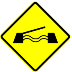Warning for a movable bridge.