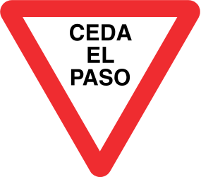Give way.